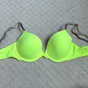 Neon Yellow Bra from PINK. Size 34B.
